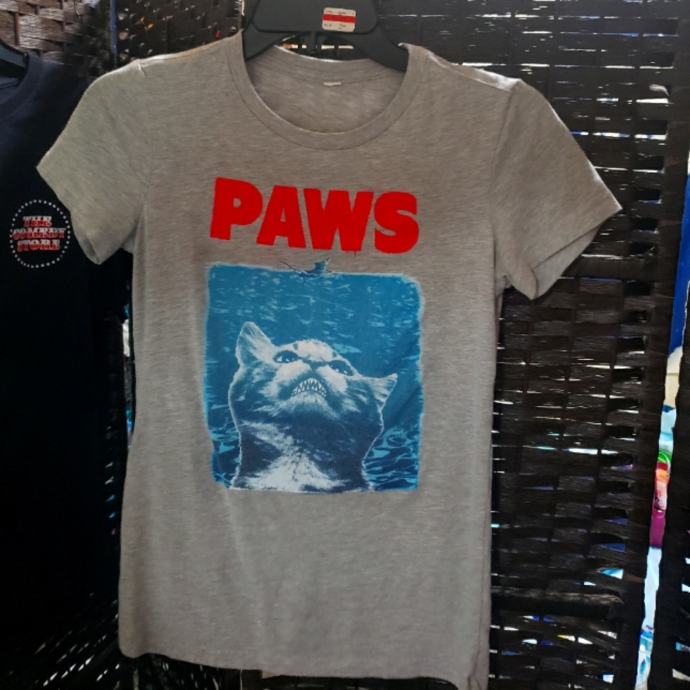 PAWS Cure Jaws parody shirt
